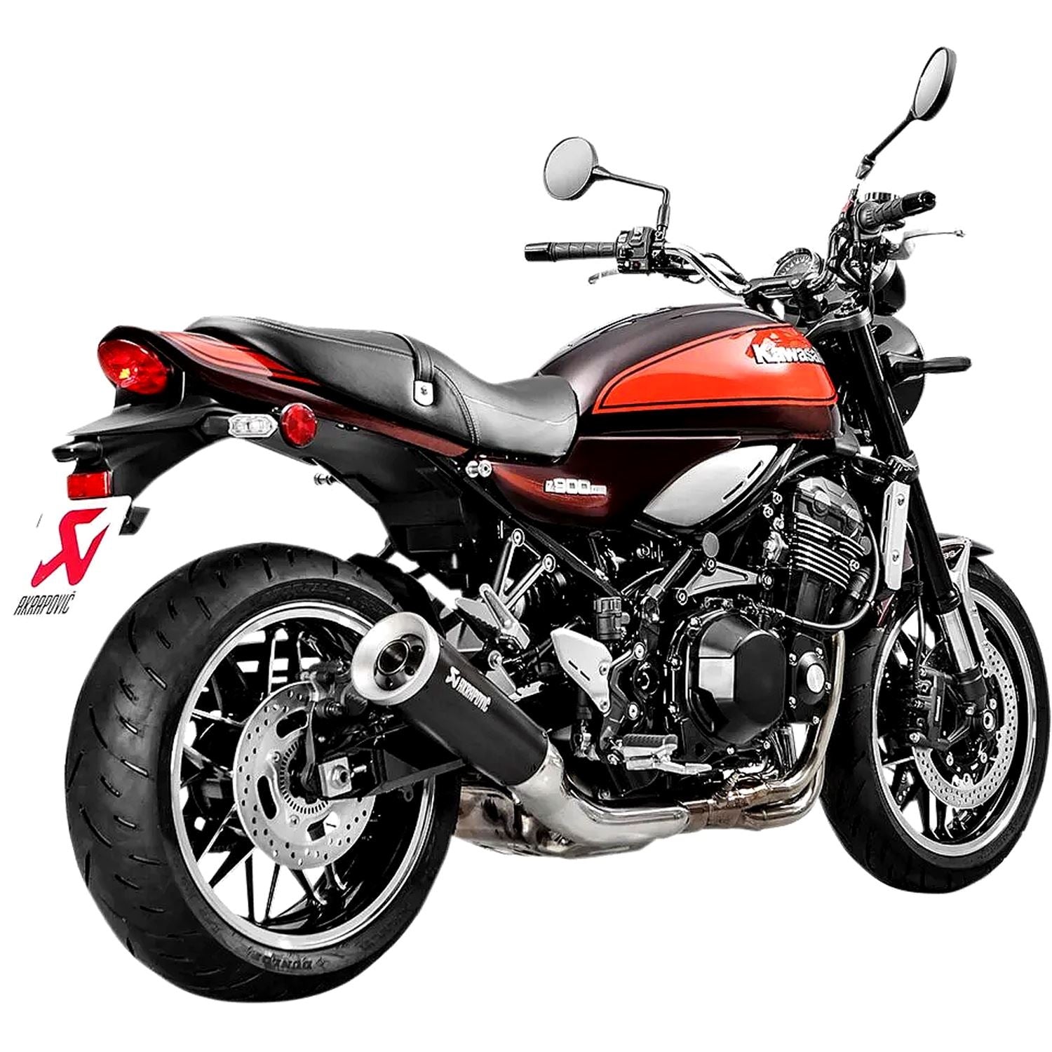 Akrapovic Titanium Black Line Slip On Silencer For Kawasaki Z 900 RS ABS Cafe 2018-2024